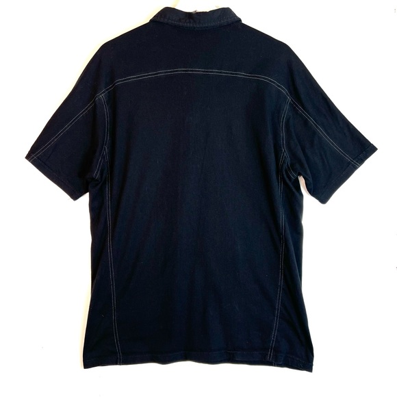 Kuhl Wayfarer Organic Cotton Polo Shirt Black Size Large - Picture 5 of 11